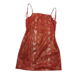 Urban Outfitters Size Small Red Snake Print Mini dress